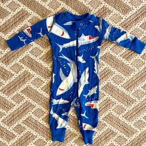 Hanna Andersson Shark Pajamas, 3-6 mo